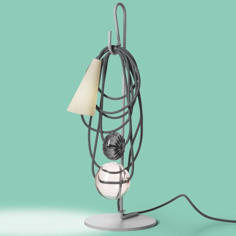 Tischleuchte Filo 01 G9 Amethyst Queen
230V/ H=58cm D= Fuss 20cm