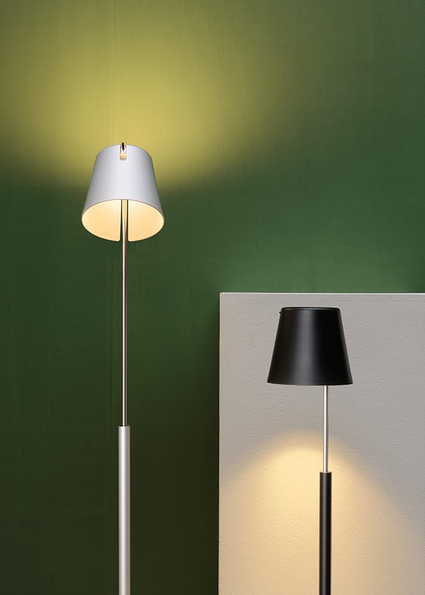 Steh-Leseleuchte FEZ 38W LED schwarz
240V/ 2700K 3090Lm RF D=17cm / IP20 - Image 5