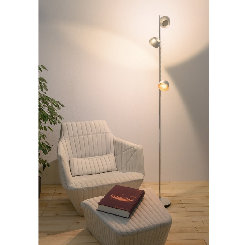 Steh-Leseleuchte IRIO S 62W alu
240V/3000K 8970Lm H=1875mm IP20