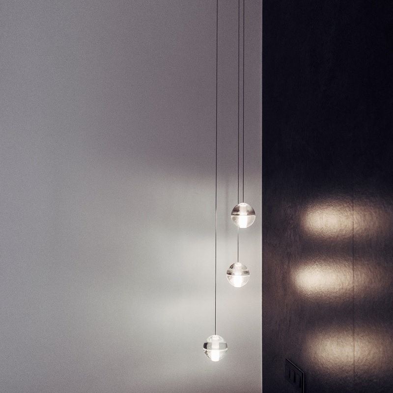 Pendelleuchte 14.1/ 1.5W Led Kugel single  transparent
12V/ DC 1.5W Kugel D=102mm / IP20