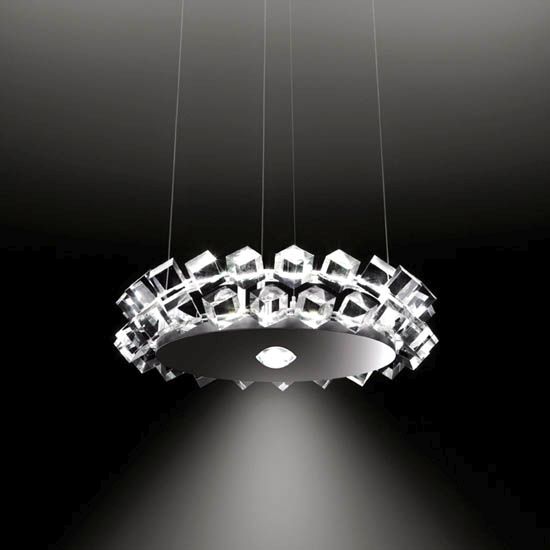 Hängeleuchte Collier due 3000°K  transparent
230V / 13+16W  h max.150 D:32