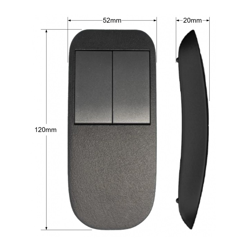 Handfernbedienung per Funk Casambi 4-Kanal schwarz
ohne Batterie / L=120 B=52 H=20 / IP20