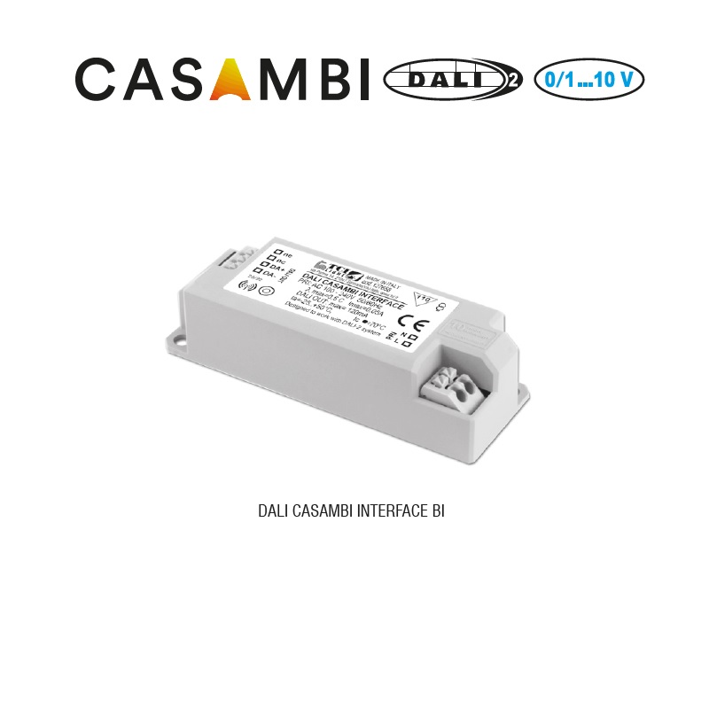 Casambi Steuermodul DALI (DT6-DT8) / -1-10V BI
240V / L=85 B=30 H=22mm IP20