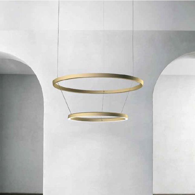 Pendelleuchte COMPENDIUM Circle alu
230V 46W 2700K D=72cm IP20