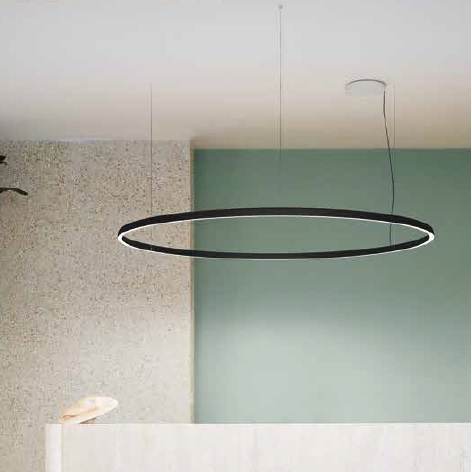 Pendelleuchte COMPENDIUM Circle schwarz
230V 54W 2700K CRI90 D=72cm IP20