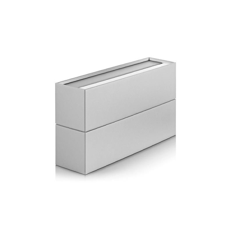 Wandleuchte CUBO LED 11W 3000°K DALI Grau mét.
230V/ 2x620lm/ L=166mm H=94mm T=54mm IP20