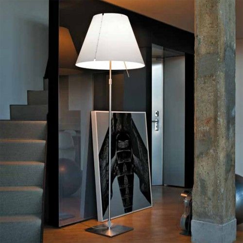 Stehleuchte Costanza terra D13Gti mit Schirm alu
230V/E27 3x100W H 175/235cm Fuss 36x36cm