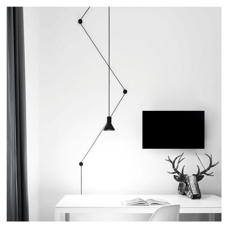 Hängeleuchte NEURO LED max.15W 3000K schwarz
230V E27 9,5W LED 3000K inkl. D=135 H=150mm
