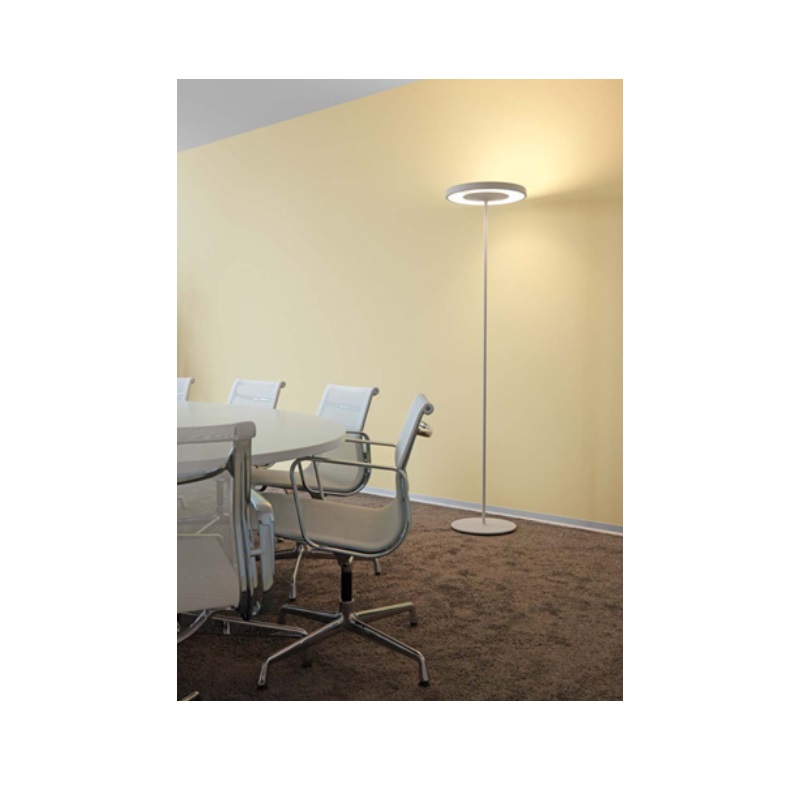 Stehleuchte Disk weiss mit Tastdimmer
2xT5 FC 230V 55+60W Kabeltransparent