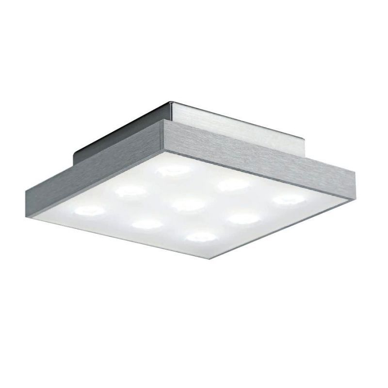 Deckenleuchte Ledoros Alu gebürstet
230V 36 LED's 24W 1300lm 2700K 200x200x30cm