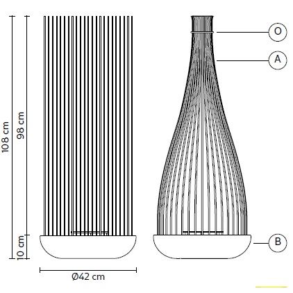 Boden-Stehleuchte Outdoor Dont ` Touch LED weiss
240V/29W 2700K 2600lm D=42 H=108cm IP67 - Image 2