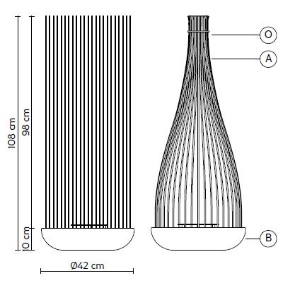 Boden-Stehleuchte Indoor Dont ` Touch LED weiss
240V/29W 3000K 2600lm D=42 H=108cm IP20 - Image 2