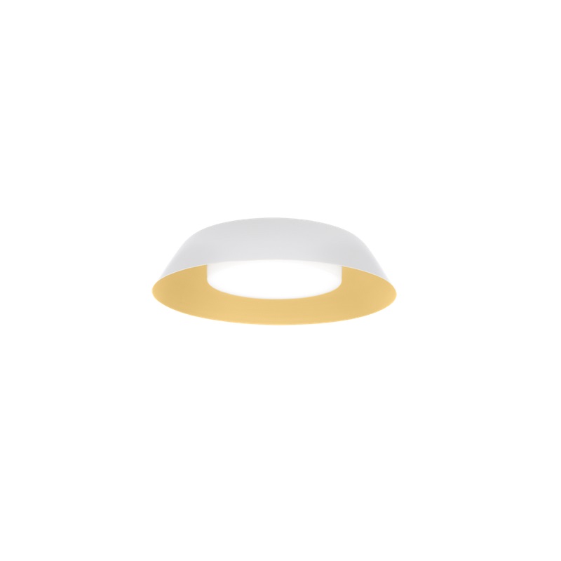 Deckenleuchte TOWNA 1.0 DIM weiss- gold
230V / 13W 2700K 780Lm CRI90 D=254 H=88mm IP44