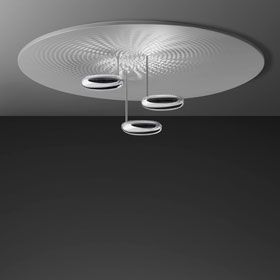 Deckenleuchte Droplet LED satiniert alu/ pol.chrom
3x29W LED 3241lm 3000K, D=1100 H=320