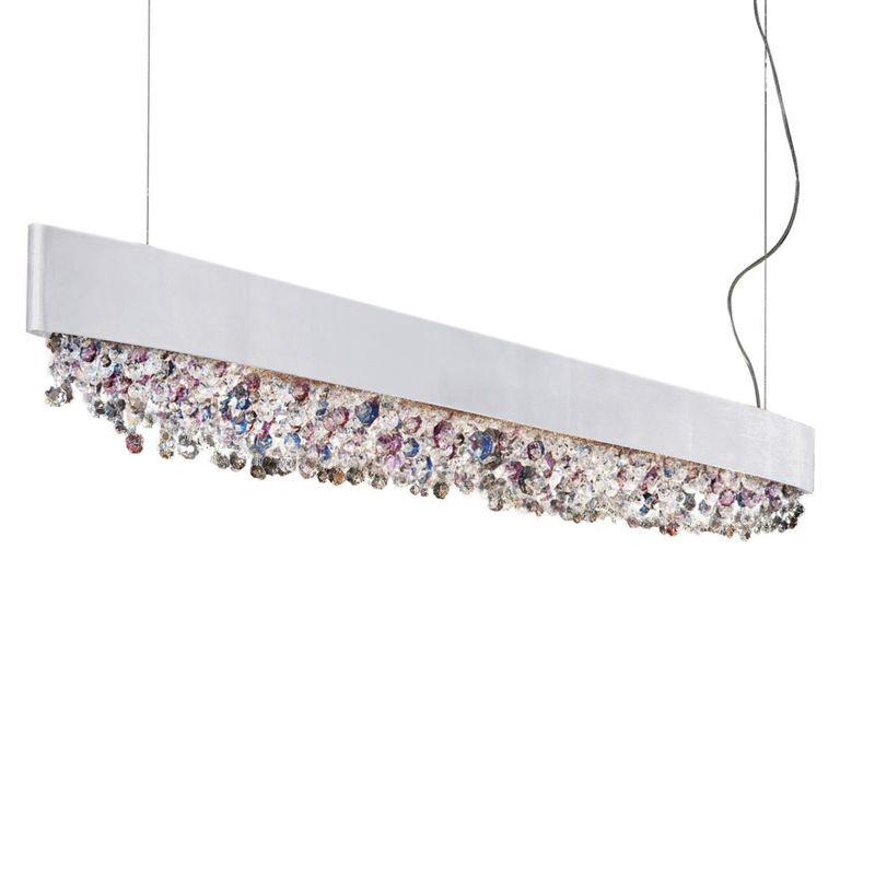 Hängeleuchte Olà S6 oval LED, 160cm weissmatt
230V/ 3000K D=160x14cm H=20cm