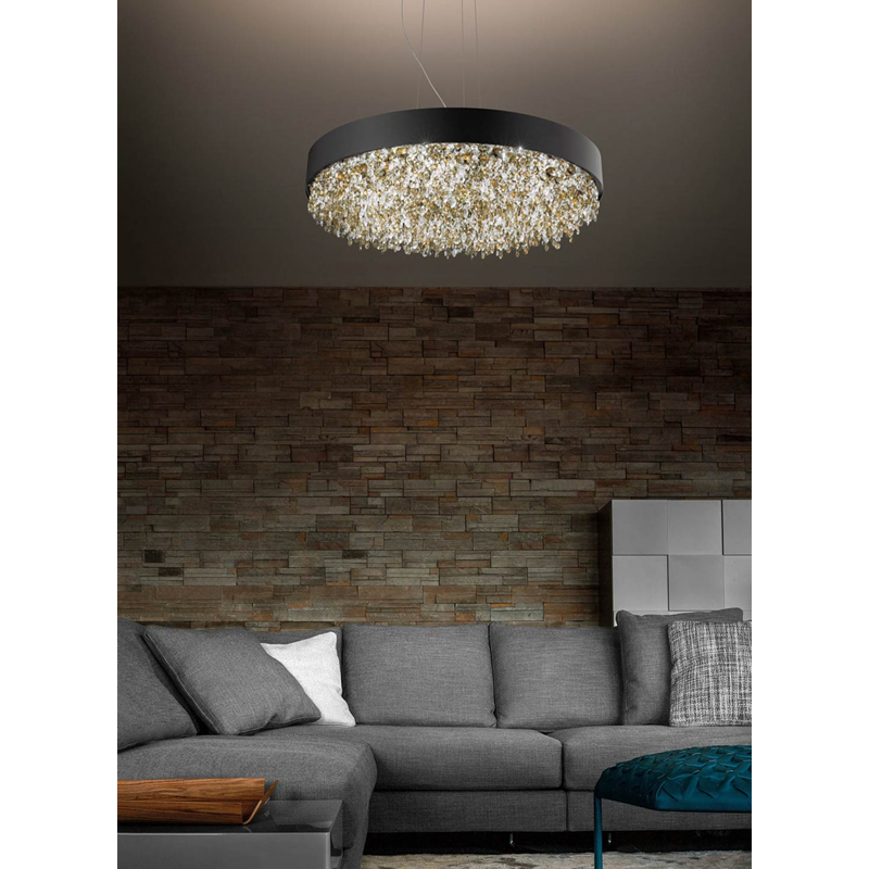 Hängeleuchte Olà S6 LED 900 bronze matt
230V LED 3000K / D=90cm H=20cm / IP20 - Image 5