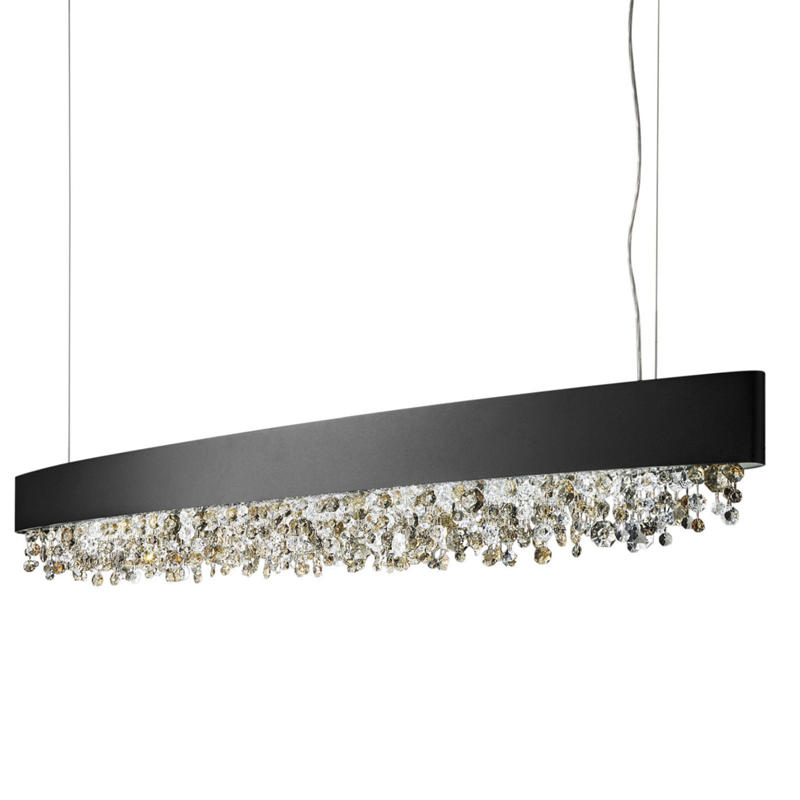 Hängeleuchte Olà S8 oval LED schwarz matt
230V/3000K D=210cm B=20 H=20 IP20