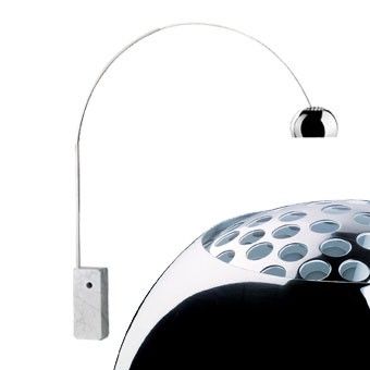 Stehleuchte Arco LED 28W/ 2700°K 
230V / Fuss Marmor / 2068ml / CRI 98
H=240cm B=220cm