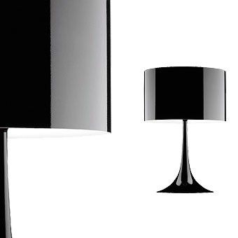 Tischleuchte SPUN Light T2 Schwarz glänzend
230VE27 1x 230W dimmbar
D=450 H=680