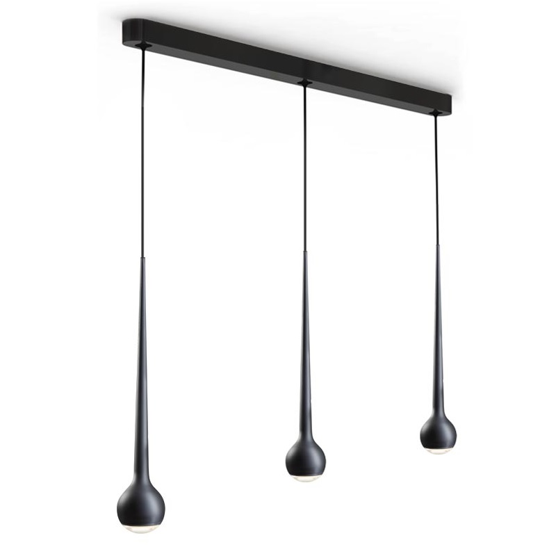 Pendelleuchte Falling trio mattschwarz
240V/ 2700K 3 x11W / L=110cm B=4.7mm IP20