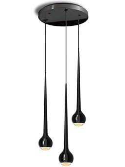 Pendelleuchte Falling Water 3 alu poliert
220-240V/3 x11W à 770lm 2700°K