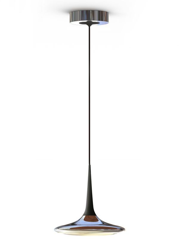 Pendelleuchte Falling Leaf IN alu pol/schwarz
LED 23W/1400lm 2700-2200°K D= 240mm H= 68mm