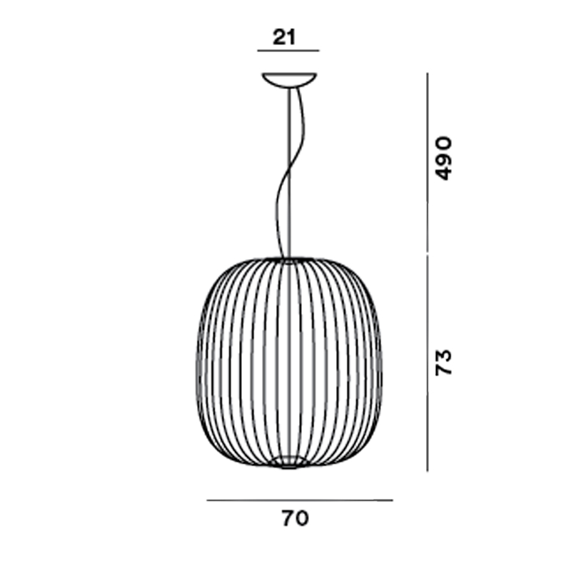 Pendelleuchte Spokes 2 Large 30W Ambient schwarz
230V 2700K 3316lm D=70cm H=73cm IP20 - Image 2
