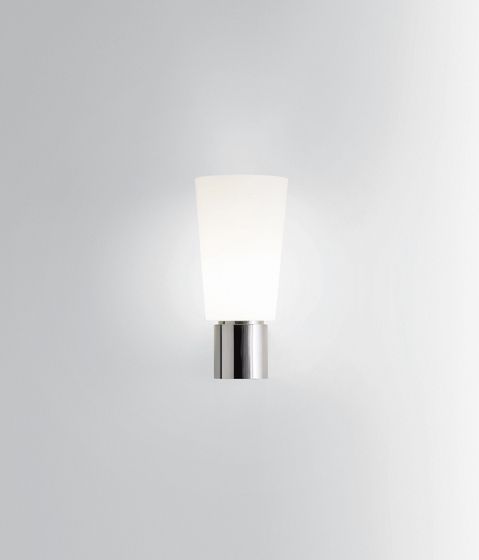 Wandleuchte FLUO W5 Glas opal/nickel
230V/E27/100W H= 25.5cm T=13cm D=12cm