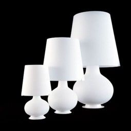 Tischlampe Fontana weiss 
240V/ 4x4W+1x21W E27, 2x4.5W E14 LED
H=78cm D=47cm