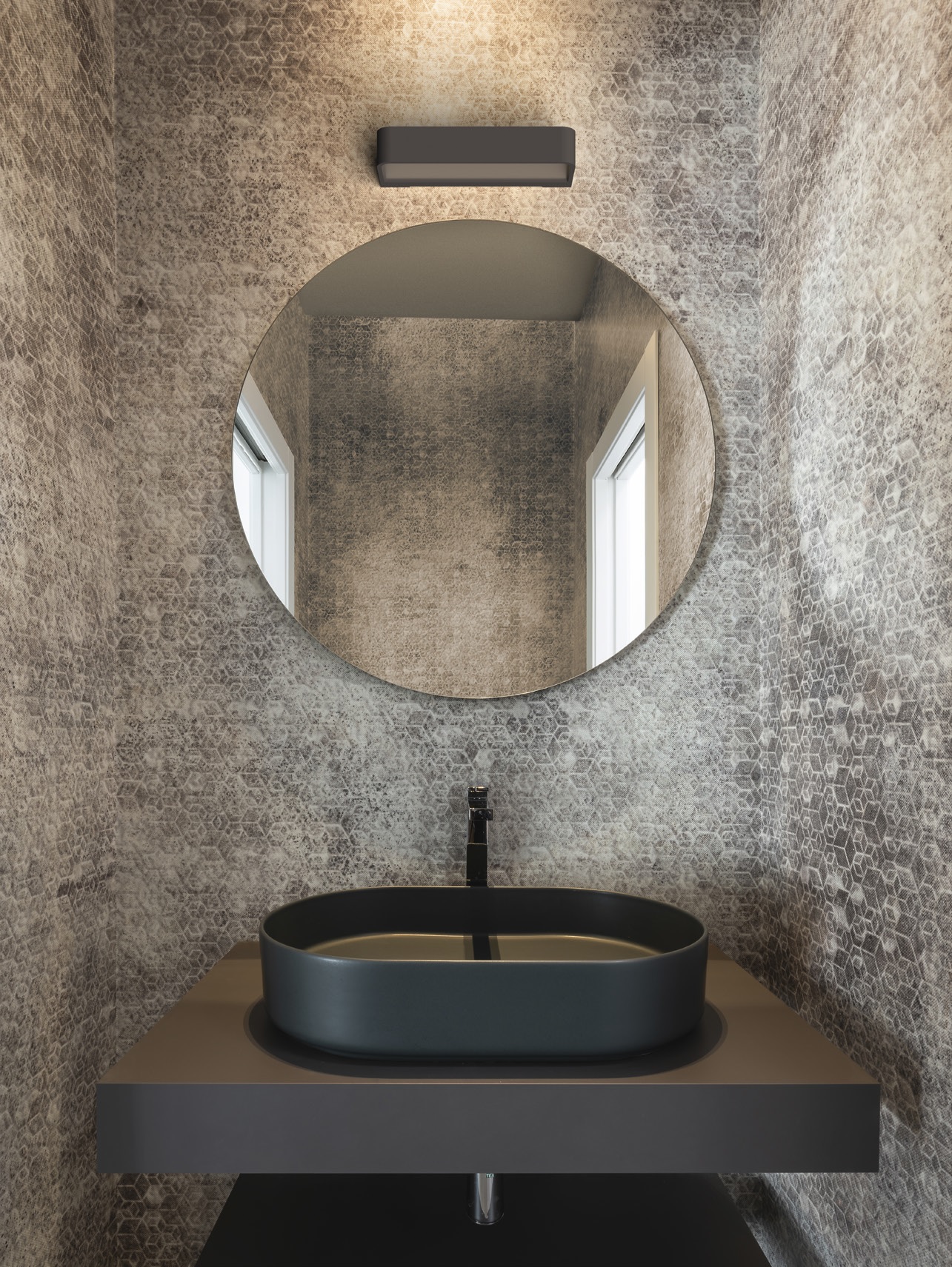 Wandleuchte FRAME W2 LED 29W schwarz matt
230V/2700K 3200lm CRI90 L=270 T=100 H=48mm