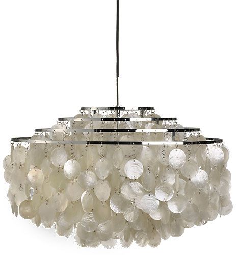 Pendelleuchte Fun -10 DM Perlmutt chrom
240V/ E27 100W D=57cm H=38cm IP20