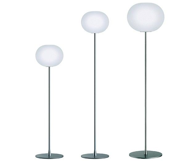 Stehleuchte GLO-BALL F2  weiss opal d=33cm
1x150W Halogen E27 dimmbar / H=175cm