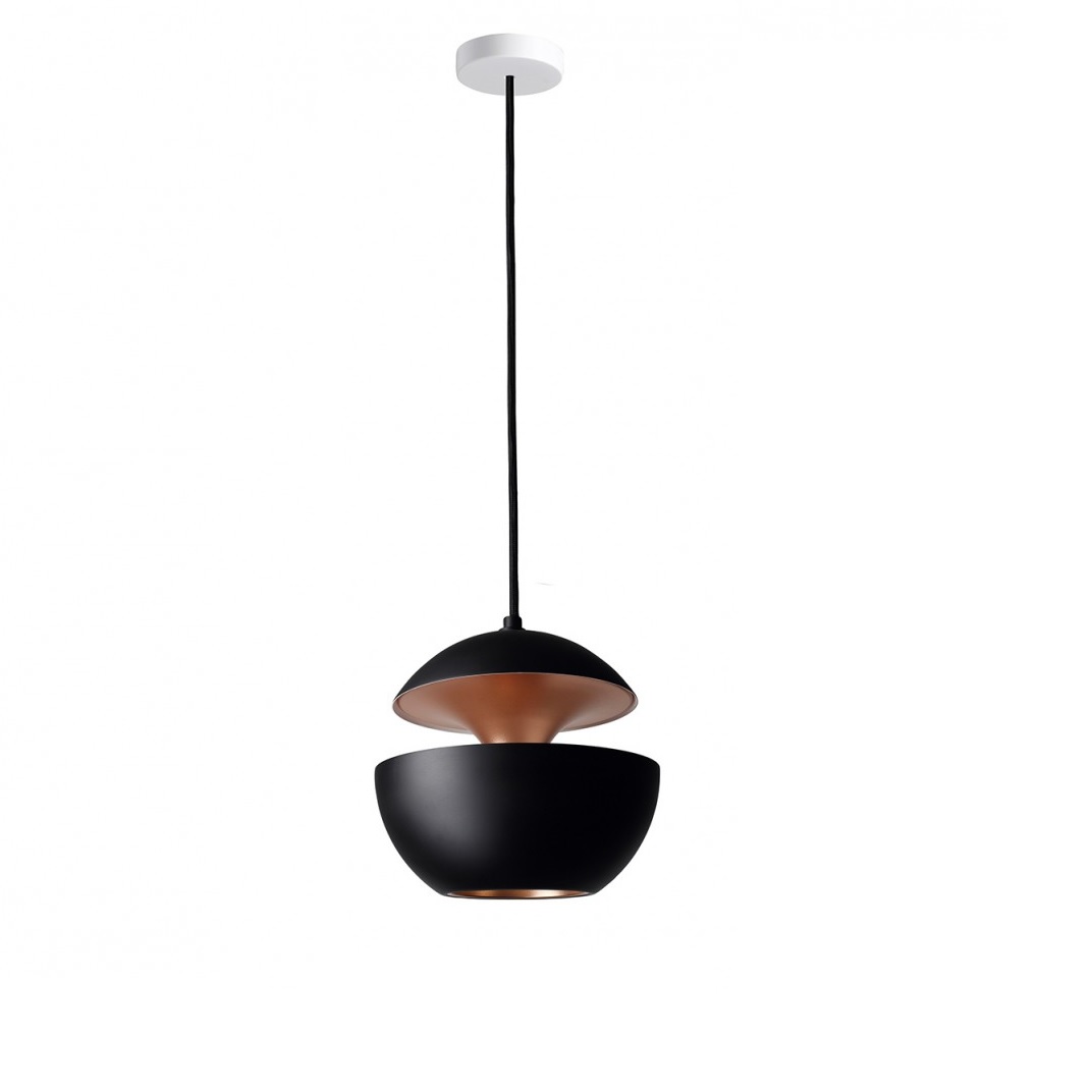 Pendelleuchte Here Comes the Sun schwarz-kupfer
240V/ G9 25W / 4W LED D=175mm IP20