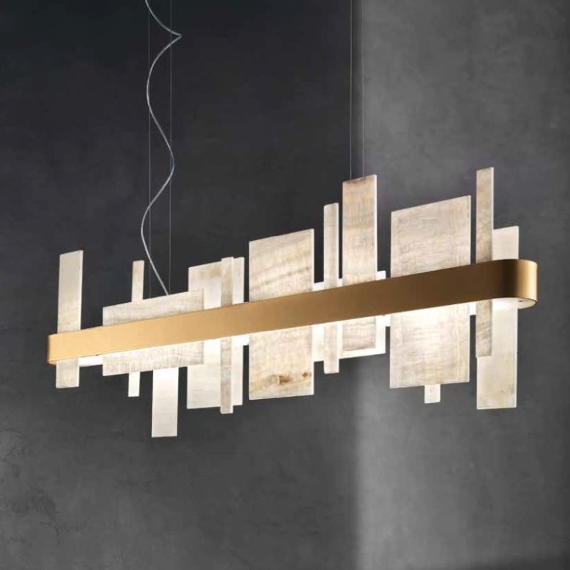 Hängeleuchte HONICÉ S150 matt gold
230V 50W/ L=150/ H=33 B=8cm