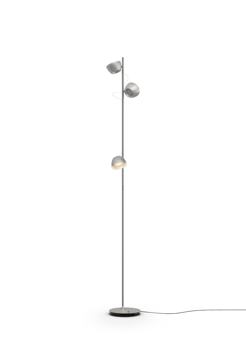 Steh-Leseleuchte IRIO S 62W alu
240V/2700K 6990Lm H=1875mm IP20