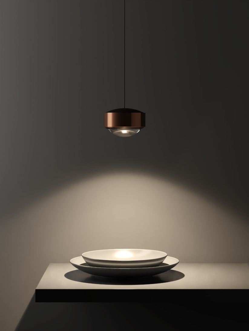 Pendelleuchte Mione sospé uno Track 12W bronze
48V DC 450mA  2700K 840Lm D=102 H=59 IP20