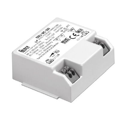Konverter 10W BMU MD 350mA dimmbar
220-240V/ L=62 B=50 H=22 / IP20