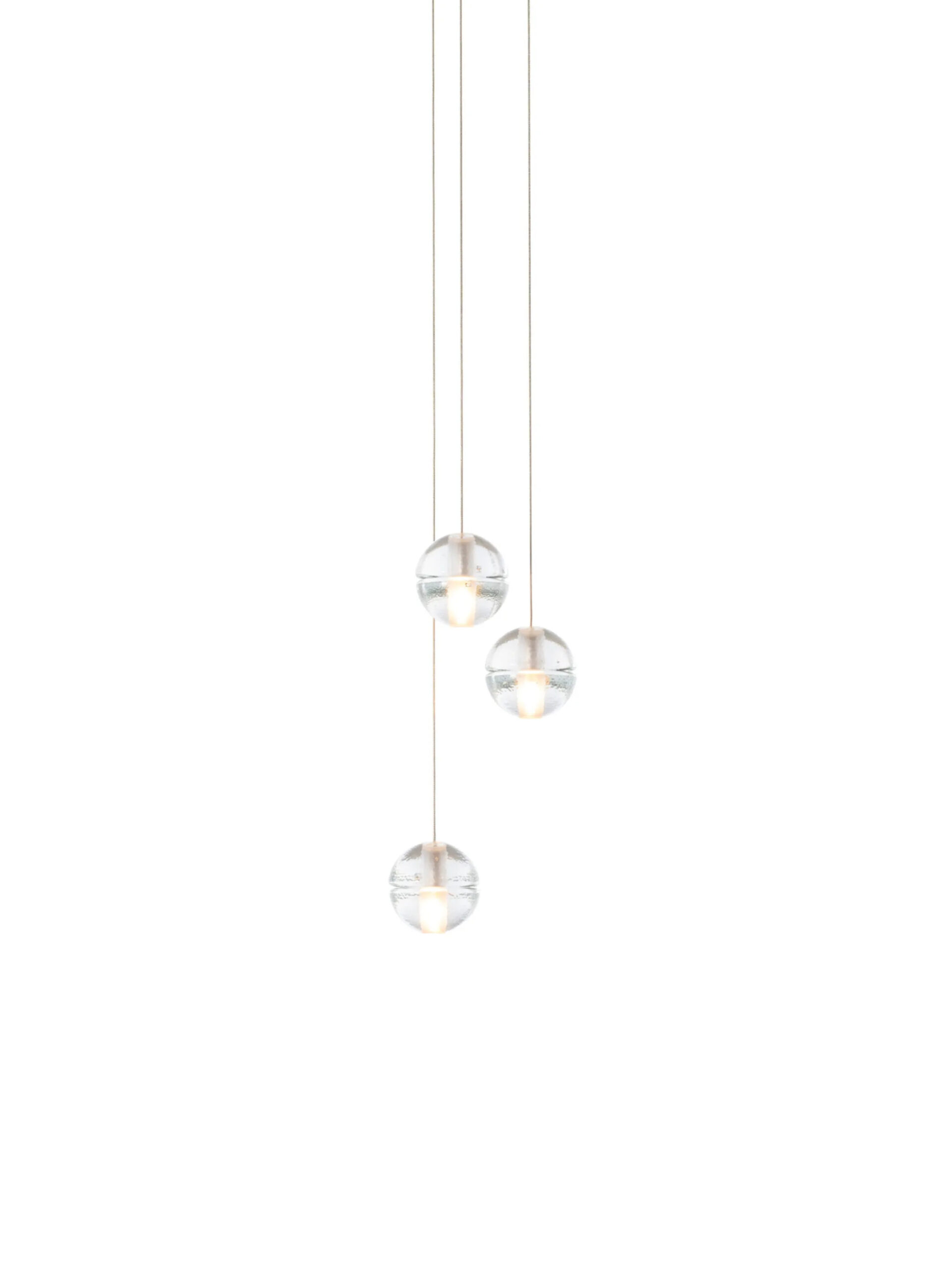 Hängeleuchte 14.3 / 3x1.5W Kugeln transparent
230V / 12V DC 3x1.5W / Kugel D=102mm / IP20