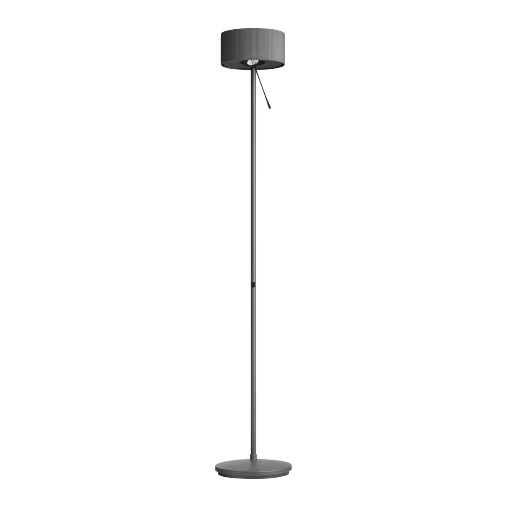 Steh-Leseleuchte Diogenes-10 50W Graphitschwarz
240V 2700K 5256lm H=1766 B Kopf=258mm