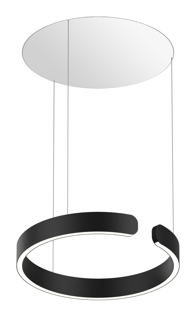 Pendelleuchte MITO Sospeso up 40 variabel AIR schwarzmatt
240V 40W 2220lm D=400 H=40 IP20
