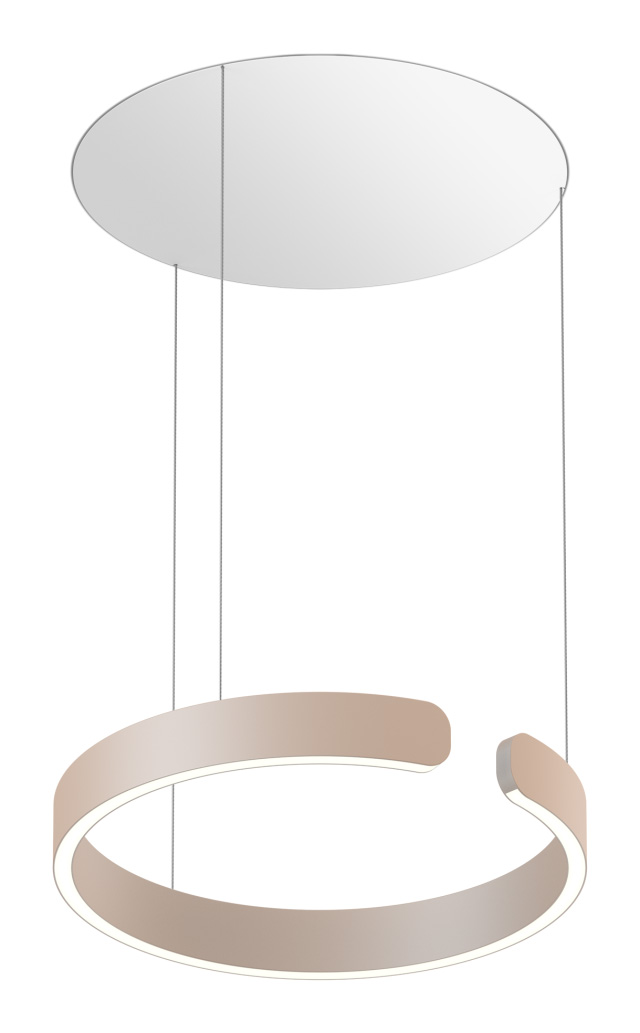 Pendelleuchte MITO Sospeso up 40 variabel AIR goldmatt
240V 40W 2220lm D=400 H=52 IP20