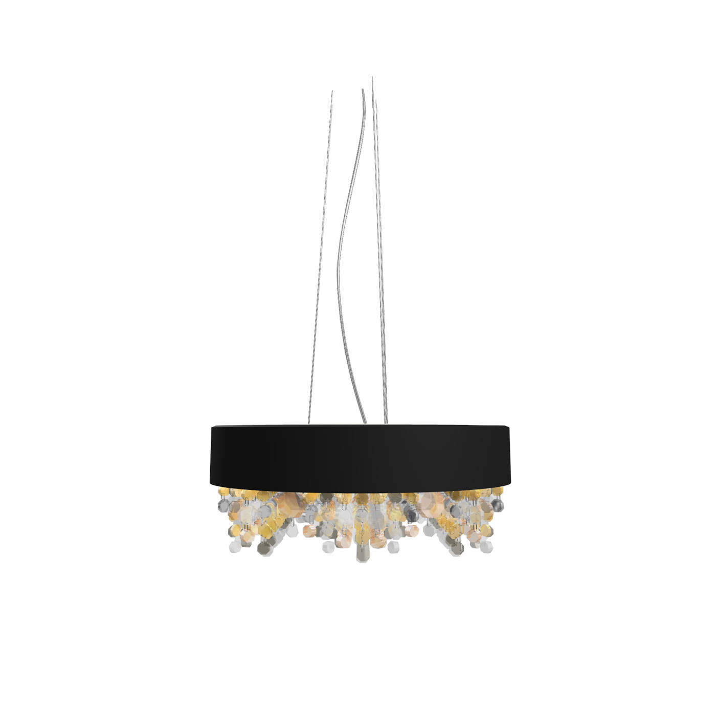 Hängeleuchte Olà S6 rund LED 40cm schwarz matt
230V oben&unten: 11W 2x1760lm D=40 H=20