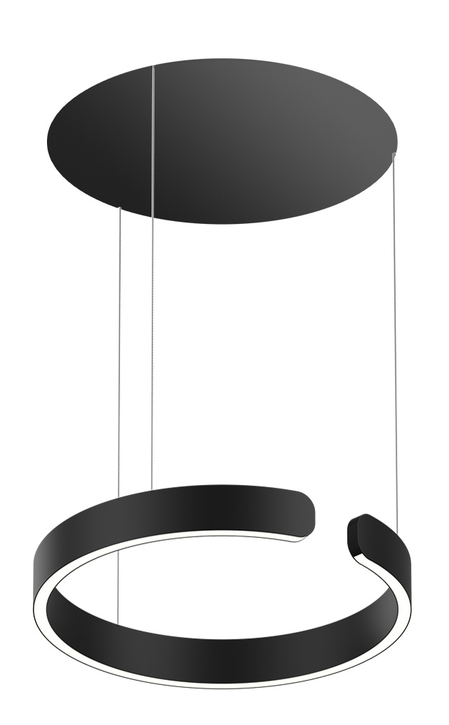 Pendelleuchte MITO Sospeso up 40 variabel wide schwarz
240V 40W 2220lm D=400mm H=52 /IP20