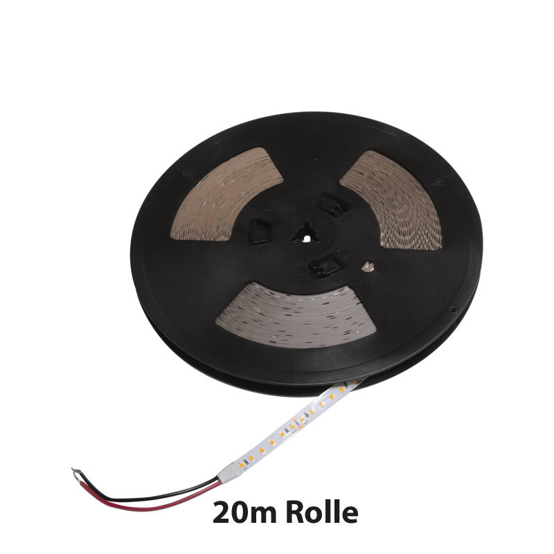 LED-Strip Flex 20m Rolle 24V 24W/m 120° neutralweiss
24V SMD 4000K 1984lm/m B=10mm H=2mm
