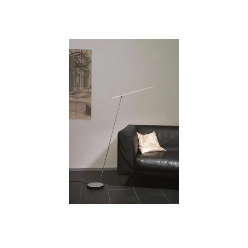 Stehleuchte LET S alu mit Ausleger 50.5cm 
230V/ 12W 4 Power LED chrom 3000° K