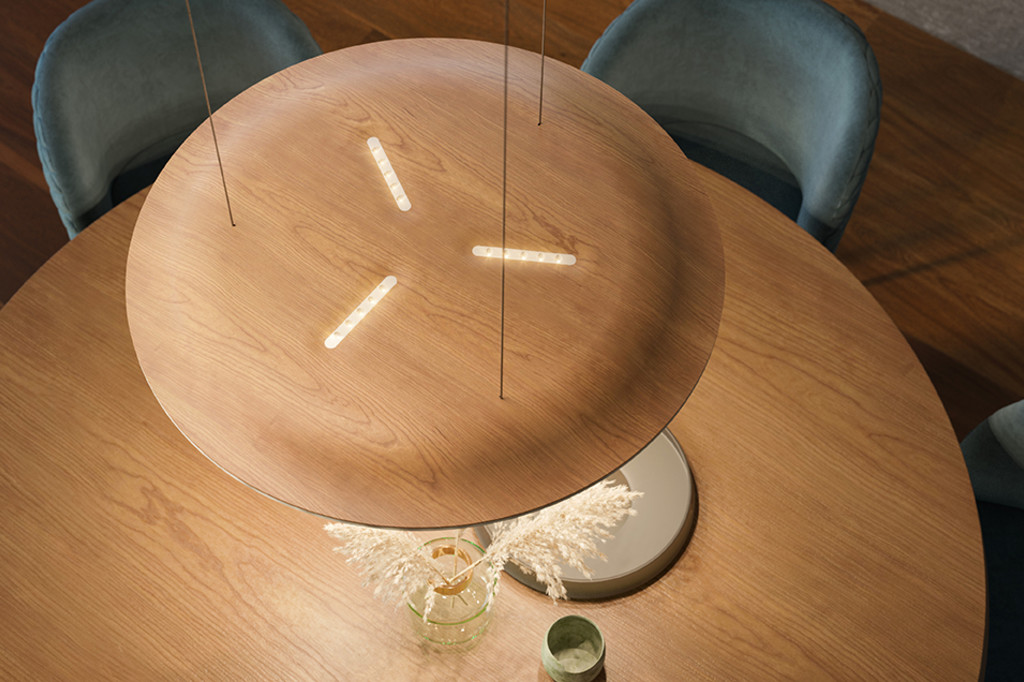Pendelleuchte Lighting Pad R 600 Vario schwarz-Oak
240V 60W 3500lm RA90 D=700 IP20 - Image 5