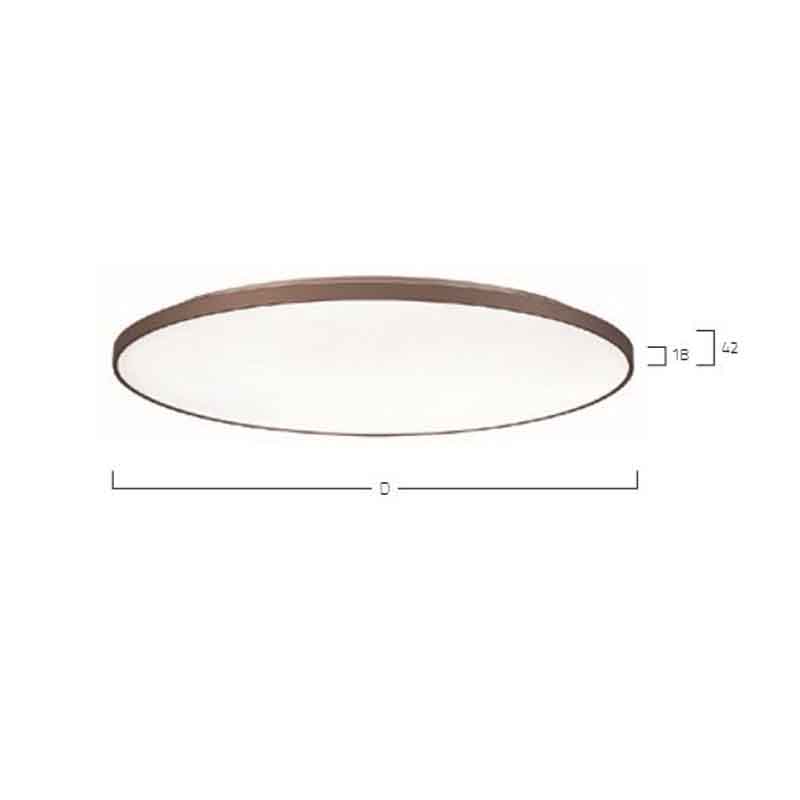 Anbauleuchte Basic Superflat X7 Champag.Silber
240V/23W/2816lm/2700K/D=400/H=18/25mm/IP20 - Image 2