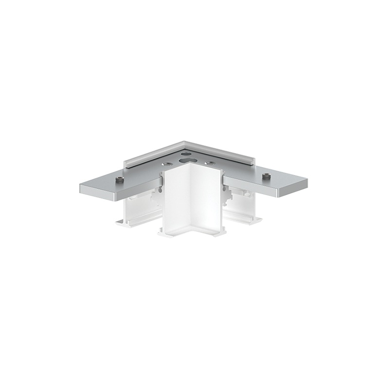 Eckstück 90° für Einbau-Stromschiene Magneto mini 05 weiss
H=50.5 B=50.5x50.5mm IP20