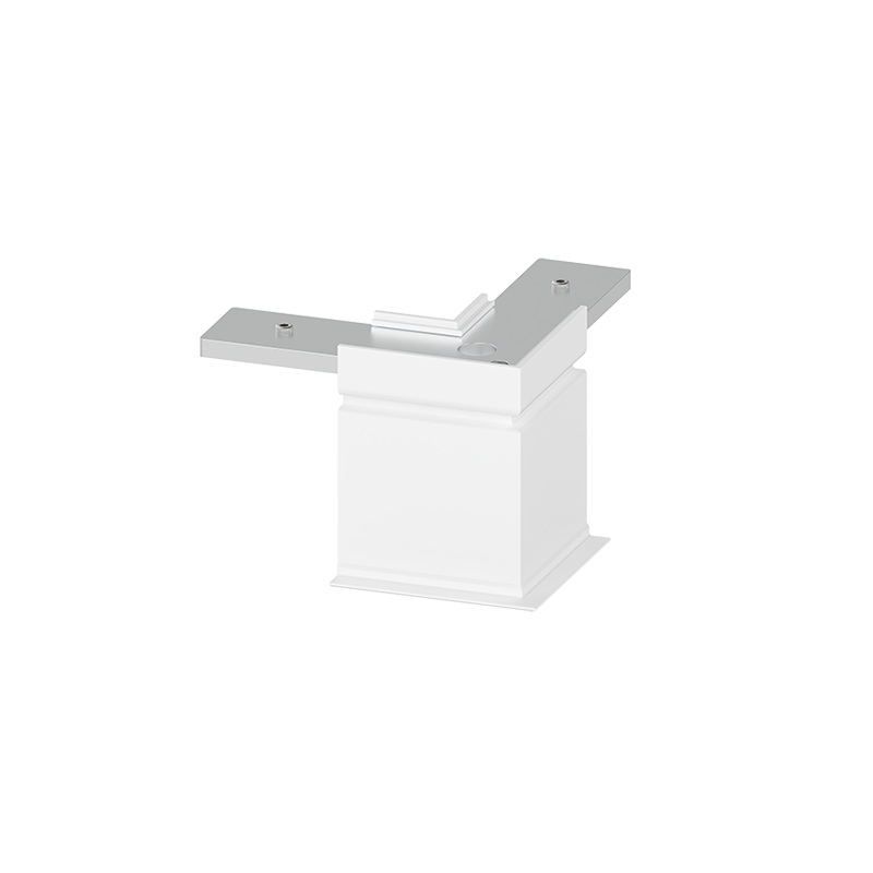 Eckstück 90° für Einbau-Stromschiene Magneto 05 weiss
H=58.5mm L=50.5 x 50.5mm IP20