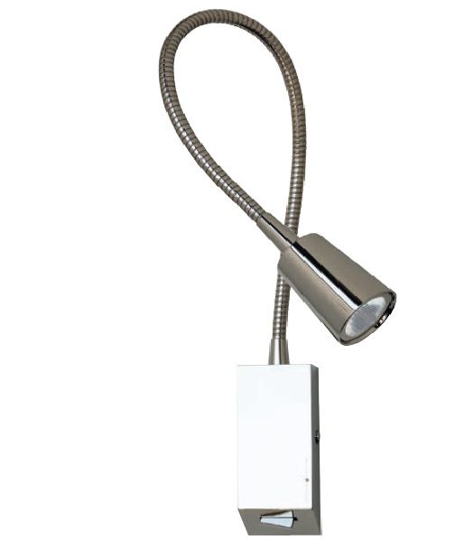 Wandleseleuchte LEDDI Led 3W 3000°K nickel glanz
230V/ L= 580  3000°K 30° / IP20